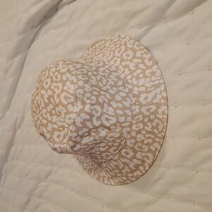 J.CREW FACTORY Printed Cream White Sun Hat